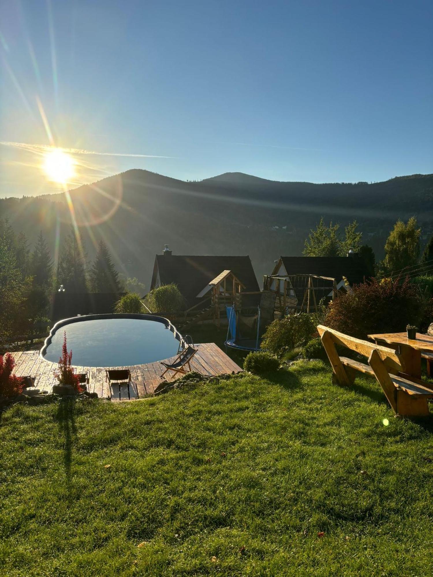 Villa Zawoja Nad Korona Z Jacuzzi Exterior foto